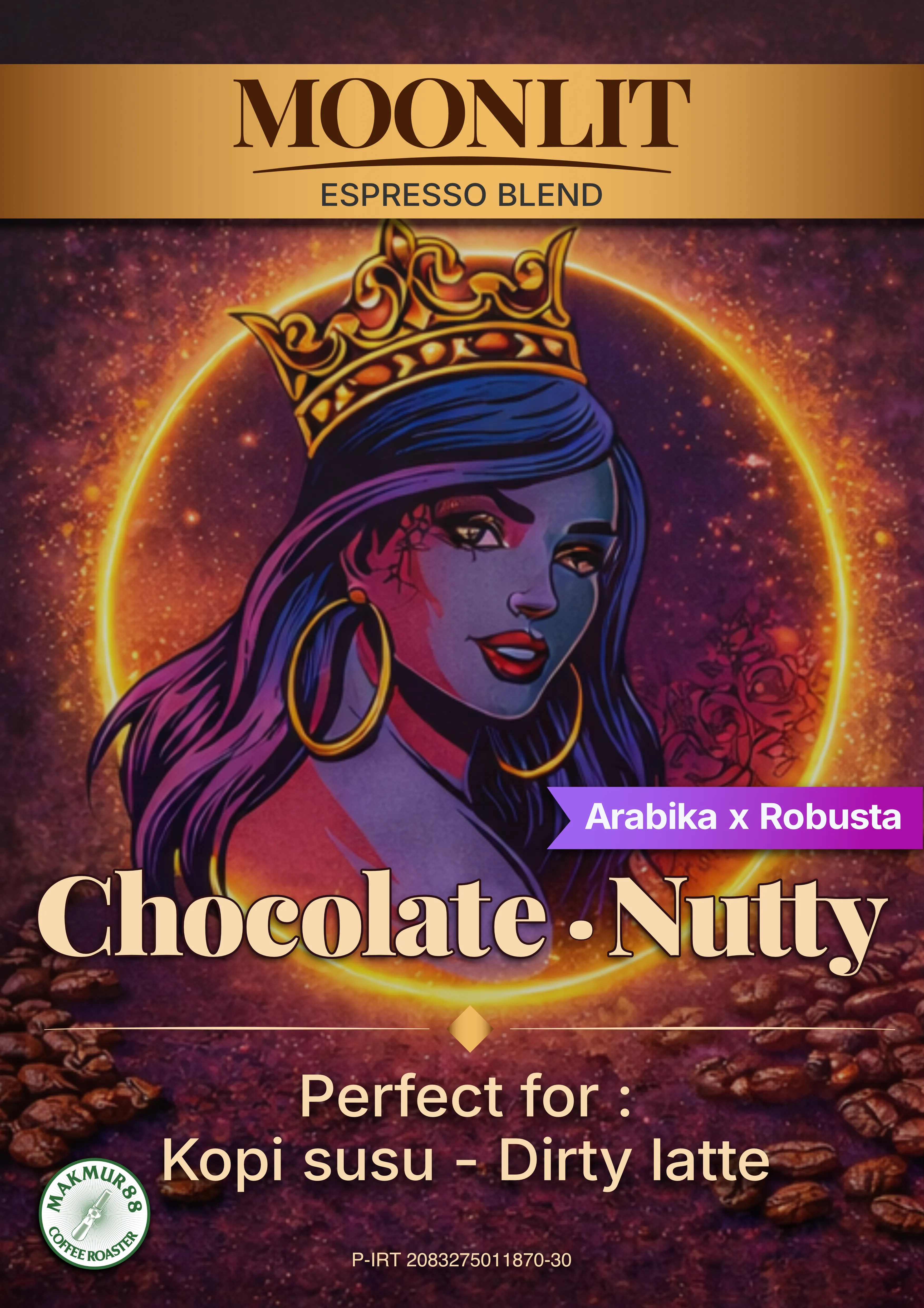 Kemasan kopi specialty Moonlit 88 dari Mix